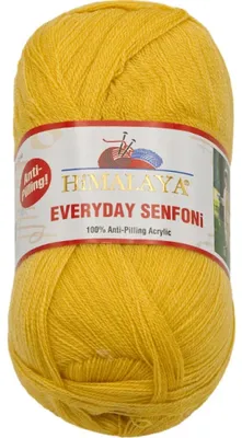 Zdjęcie produktu dla Włóczka HiMALAYA EVERYDAY SENFONi – 100 g / 196 m – żółta