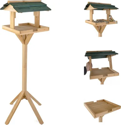 Produktbild von BURI Vogelfutterhaus Vogelhäuschen Futterkrippe Futterstation Vogelfutterstation Neu