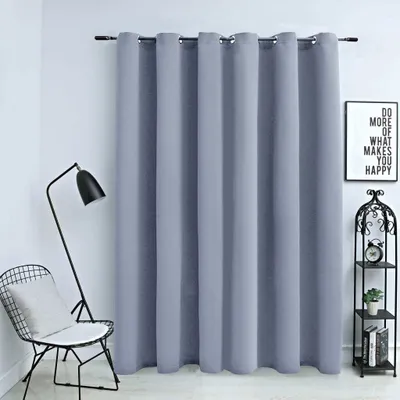 Obrázok produktu pre The Living Store zatemňovací záves s kovovými očkami sivý 290 x 245 cm