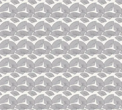 Produktbild von Karl Lagerfeld Wallpaper Designertapete Fan Luxustapete Vliestapete silber weiß metallic 10,05 m x 0,53 m
