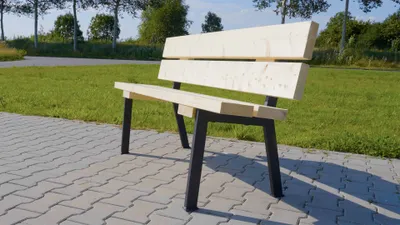 Immagine prodotto di Telaio per panca da giardino nero - Telaio in acciaio SK2 per panca da giardino - set di 2 pezzi