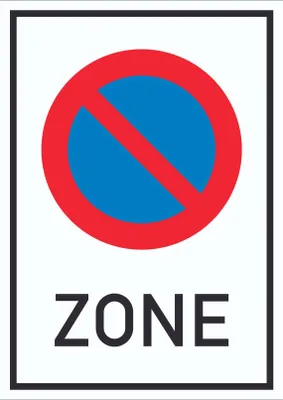 Produktbild von Beginn Eingeschränktes Haltverbot Schild A3 (297x420mm)