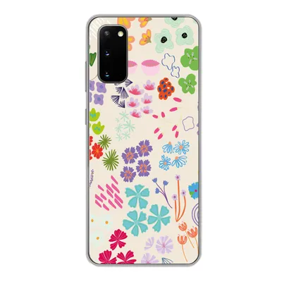 Produktbild von MuchoWow® Handyhülle Schutzhülle Hülle für Samsung Galaxy S20 Blume - Muster - Anemone Silikon Softcase Handy Hülle - Bild