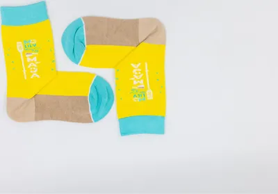 Produktbild von MEGAGROUP 1 Paar Casual Socken Stricksocken Größe 35-39 aus Bambusfaser gelb