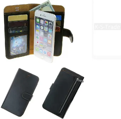 Produktbild von K-S-Trade Schutz Hülle kompatibel mit LG Electronics G8X THinQ Klapphülle Case Phone cover Slim Handytasche Handy Hülle schwarz aus Kunstleder (1