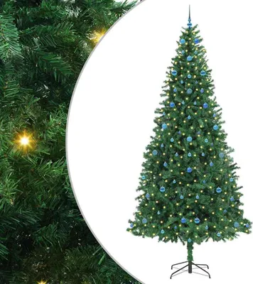 Obrázek produktu pro vidaXL Umělý vánoční stromek s 300 LED diodami a stojanem Zelený 300 cm
