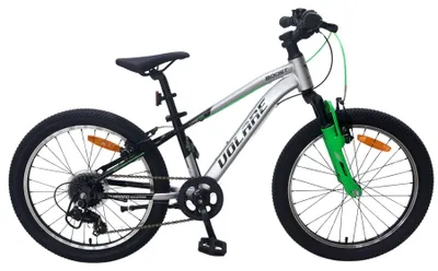 Produktbild von Volare Boost Kinderfahrrad – 24 Zoll – 21 Gänge – Silber/Grün