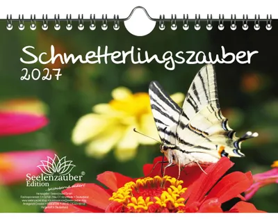 Produktbild von Schmetterlingszauber DIN A5 Kalender für 2027 Schmetterling - Seelenzauber