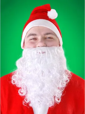 Produktbild von Weihnachtsmannbart, weiß 1er Pack