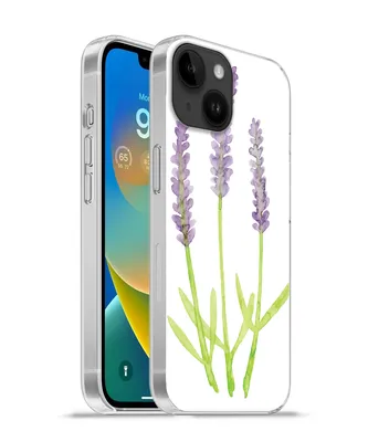 Produktbild von MuchoWow® Handyhülle Schutzhülle Hülle für Apple iPhone 14 - Softcase Lavendel - Aquarell - Pflanzen Silikon Softcase Handy Hülle - Mobiltelefonhülle