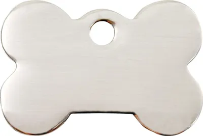 Produktbild von RedDingo Edelstahl Hundemarke mit individueller Gravur Knochen, Größe: S