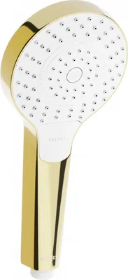 Produktbild von Mexen R-05 3-Funktions-Duschgriff, Gold/Weiß - 79505-50