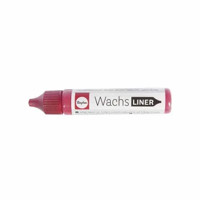 Immagine prodotto di Rayher 31500287, rivestimento in cera, rosso, flacone da 30 ml, per decorare le candele, matita di cera
