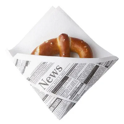 Produktbild von 1000 Papstar Snackservietten, stoffähnlich, Airlaid 1/4-Falz 32,5 cm x 30,5 cm weiss Newsprint 86793