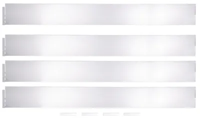 Produktbild von Beetumrandung Metall 4er Set Rasenkante verzinkt Beeteinfassung