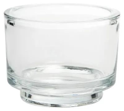 Produktbild von Windlicht "CLASSIC" Ø 9 x 7cm | Teelichthalter aus Glas KLAR