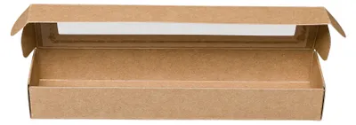 Immagine prodotto di Scatola per candele, colore marrone, 18,5 x 4,5 x 2,5 cm, confezione per 2 candele - set da 10