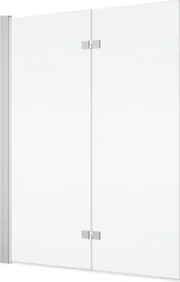 Obrázek produktu pro Zástěna vanová skládací Ronal Solino 100X150CM LEVÁ ALUCHROM/ČIRÉ SOLB2G100