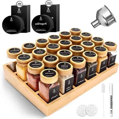 Produktbild von Kräuterorganizer mit 24 Stücken, schwarz