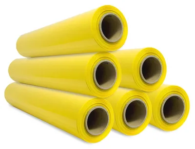 Imagen del producto de Película de embalaje amarilla, de 50 cm x 300 m, elástica, para proteger muebles