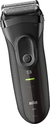 Obrázek produktu pro Braun Series 3 3020, Planžetový holicí strojek, Černá, 2 x SensoFoil, LED, Baterie, Nikl-metal hydridová (NiMH)
