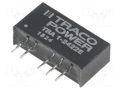 Obrázek produktu pro 1x Měnič: DC/DC, výstupní napětí: -12V DC, typ: TBA 1-2422E, DC/DC měnič, výkon: 1W, vstupní napětí: 21,6 ÷ 26,4V