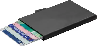 Produktbild von C-Secure - Aluminium Kartenhalter XD866 (Einheitsgröße) (Schwarz)