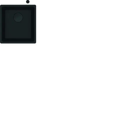 Produktbild von Franke Einbaubecken Maris MRG 210-37 Fragranit flächenbündig einbaubar, Black Matt - Black Collection, Drehknopfventil
