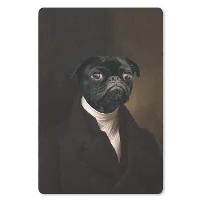 Produktbild von MuchoWow® Mauspad Mousepad Alte Meister - Hund - Tiere 40x60 cm - Mousepads - Maus Mat - Pad - Mausunterlage - Schreibtisch Accesoire