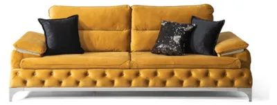 Produktbild von Sofa 3 Sitzer Textil Sofas Couch Polster Luxus Möbel Moderner Dreisitzer Neu