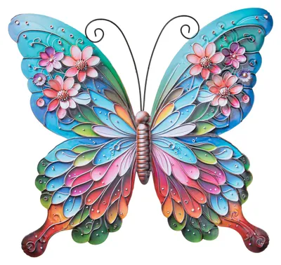 Produktbild von Anna's Collection Gartendekoration Schmetterling - 17 x 18 cm - Metall
