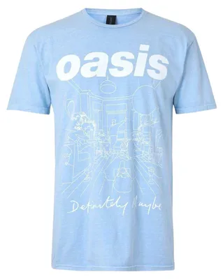 Produktbild von Oasis - "Definitely Maybe" T-Shirt für Herren/Damen Uni, Regulär GT19523 (42 DE) (Blau)