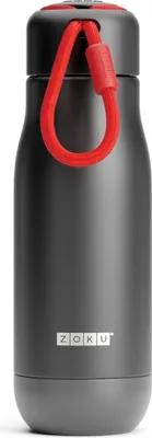 Produktbild von ZOKU Zoku - Edelstahl Trinkflasche 350ml Black ZK 141 101 815706022863