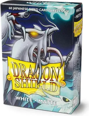 Produktbild von Dragon Shield - Japanese Size - Matte White (60 Sleeves)