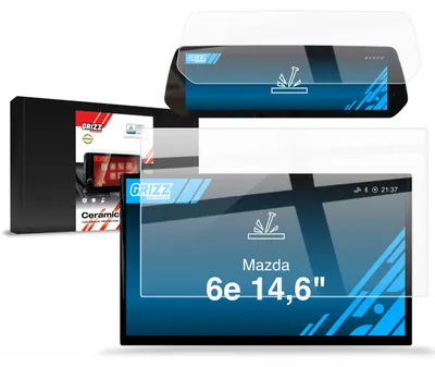 Image de Film de protection en céramique 2 en 1 pour écran de voiture Mazda 6e 14,6 pouces (2026), Grizz Protector