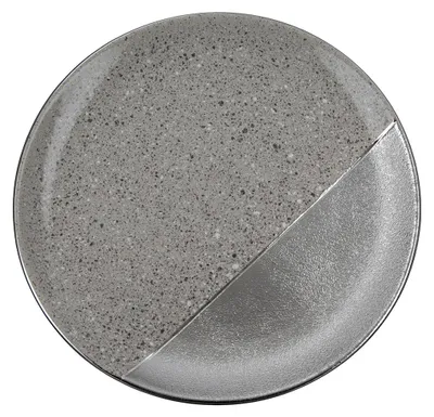 Obrázok produktu pre Gilde, taniere, okrúhle, "Marmo", keramika, sivé, strieborné, balenie 2 ks, dĺžka 35 cm, šírka 35 cm, výška 3,5 cm, kód: 47424, EAN: 4063387474242