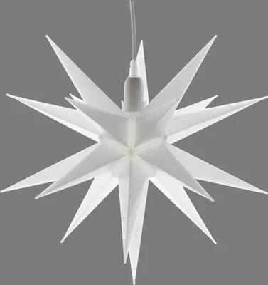 Produktbild von Lampe Stern weiss Kunststoff