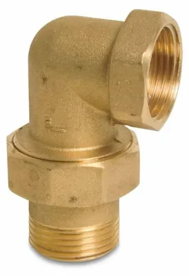 Immagine prodotto di Raccordo Ottone Filettato a 90°, 1/2" IG x 1/2" AG, Conico
