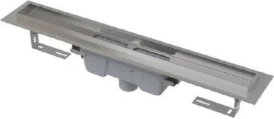 Zdjęcie produktu dla Alcadrain APZ1006 Duschrinne mit Rand für den vollen Rost, Abfluss senkrecht 1050 mm