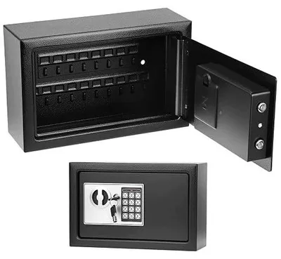 Zdjęcie produktu dla Skrzynka na klucze elektroniczna 32 haczyki zamek szyfrowy stal