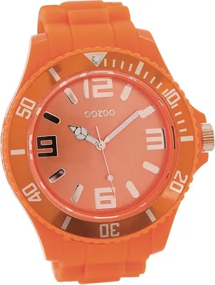Produktbild von Oozoo Damen Armbanduhr orange Analog matt Timepieces Silikonarmband D2UOC5034A