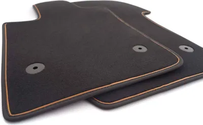 Immagine prodotto di Tappetini adatti per VW T7 Multivan e California tappetini in velours tappetini in moquette per auto tappetini neri 2 pezzi anteriori