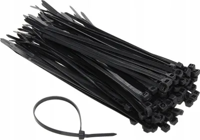 Zdjęcie produktu dla Bradas TS1148250B, Czarny, 1 głowic(e), CE, PAHs, 250 mm, 4,8 mm, 100 szt.