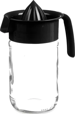 Produktbild von VIVALTO | Zitruspresse - 660 ml - manuelle Fruchtpresse - mit Behälter - Glas - Transparent