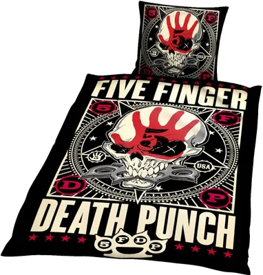 Produktbild von Five Finger Death Punch Bettwäsche Unisex Punchagram multicolor Standard