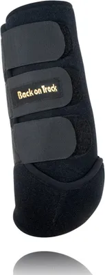 Produktbild von Back on Track Arbeitsgamaschen Hinterbein schwarz, Größe:L