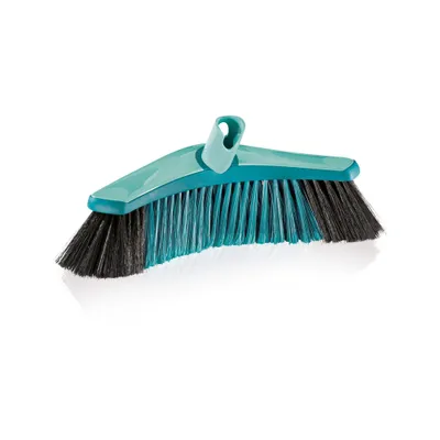 Produktbild von Leifheit Allround Besen Xtra Clean Collect Plus 30 cm für gründliche Reinigung, Kehrbesen mit X-Borsten aus Kunststoff, Besen ohne Stiel