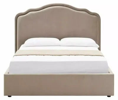 Image de Lit en velours - Gamme Florencja - 160 x 200 - Taupe