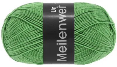 Produktbild von Lana Grossa MEILENWEIT 100 g UNI 4-fach Sockenwolle aus 80 % Schurwolle 420m Farbe 1393 - Jade