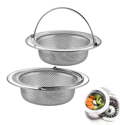 2er-Pack Abflusssiebe, Spülsieb, 11 cm